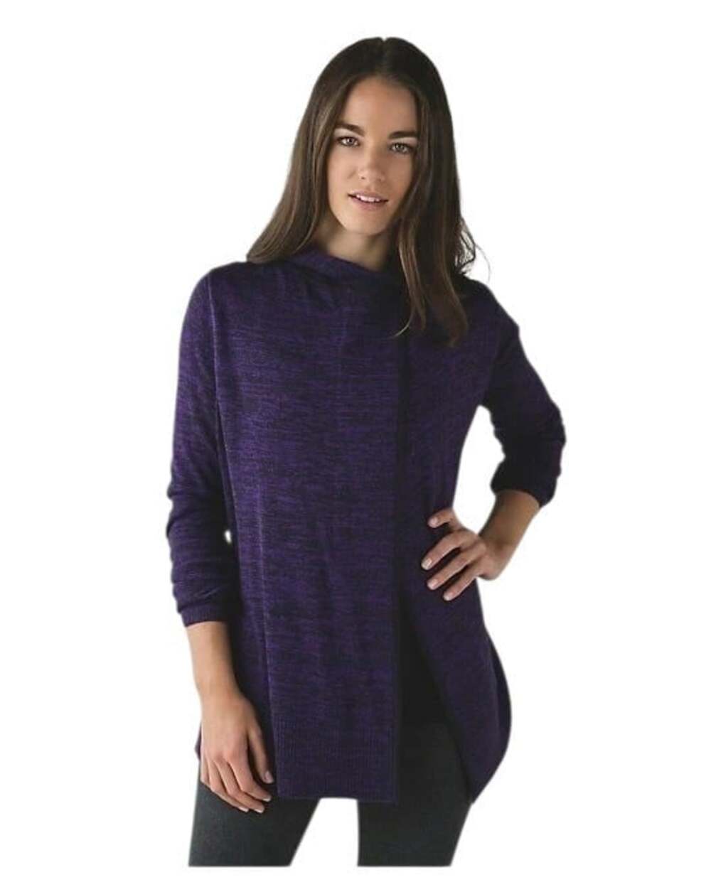 Lululemon Peace Of Mind Wrap Sweater US 8 EU 40 Womens Purple Boolux $138